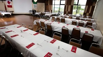 The Congress Hall, arranged for a large celebration